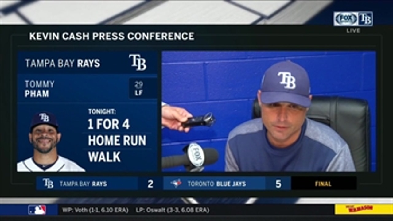 Kevin Cash on how Blue Jays limited Rays' hot bats