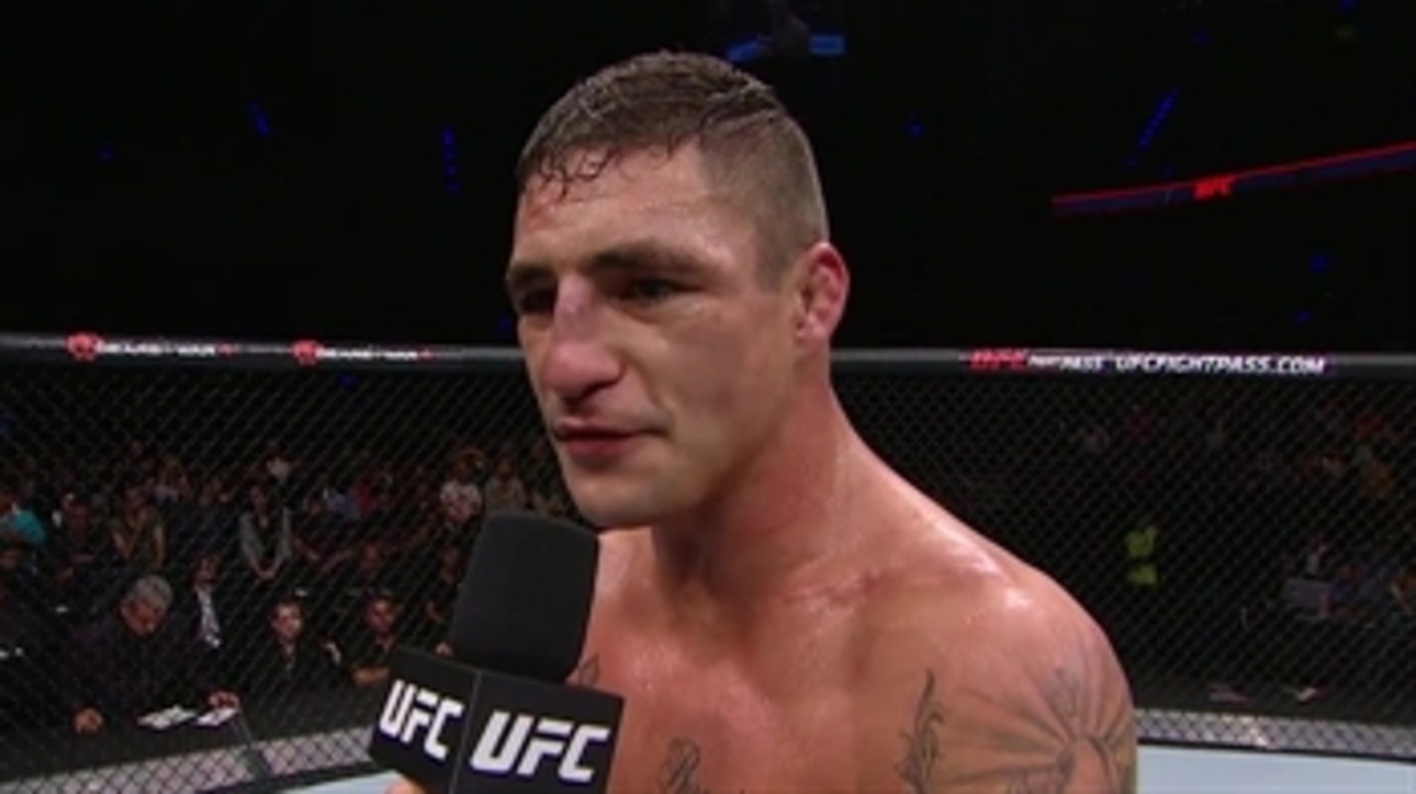 Diego Sanchez pumps up Mexico City crowd after his win over Marcin Held