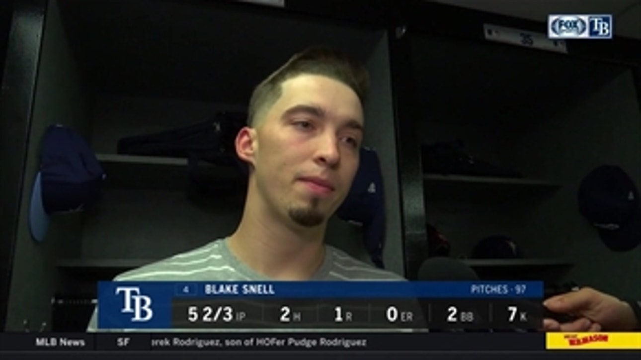 LHP Blake Snell on how important off-speed pitches are to his success