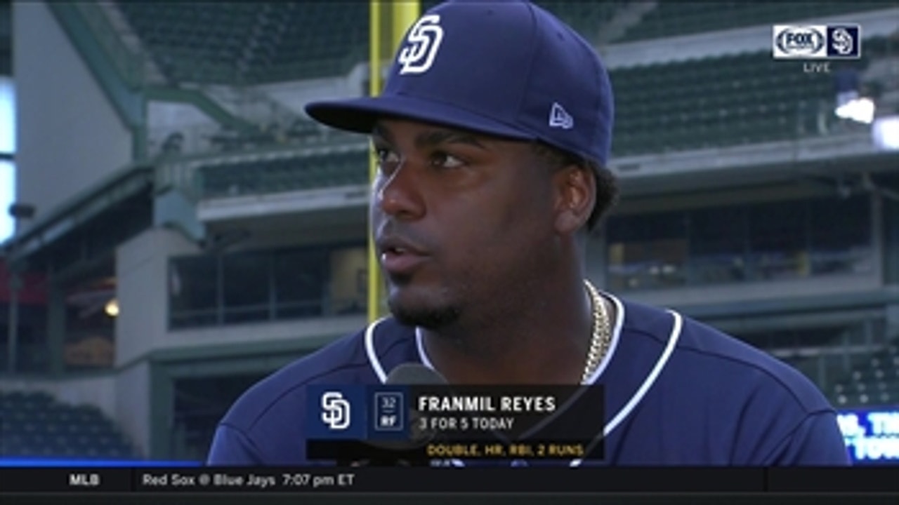Franmil Reyes talks about his hot streak and latest home run