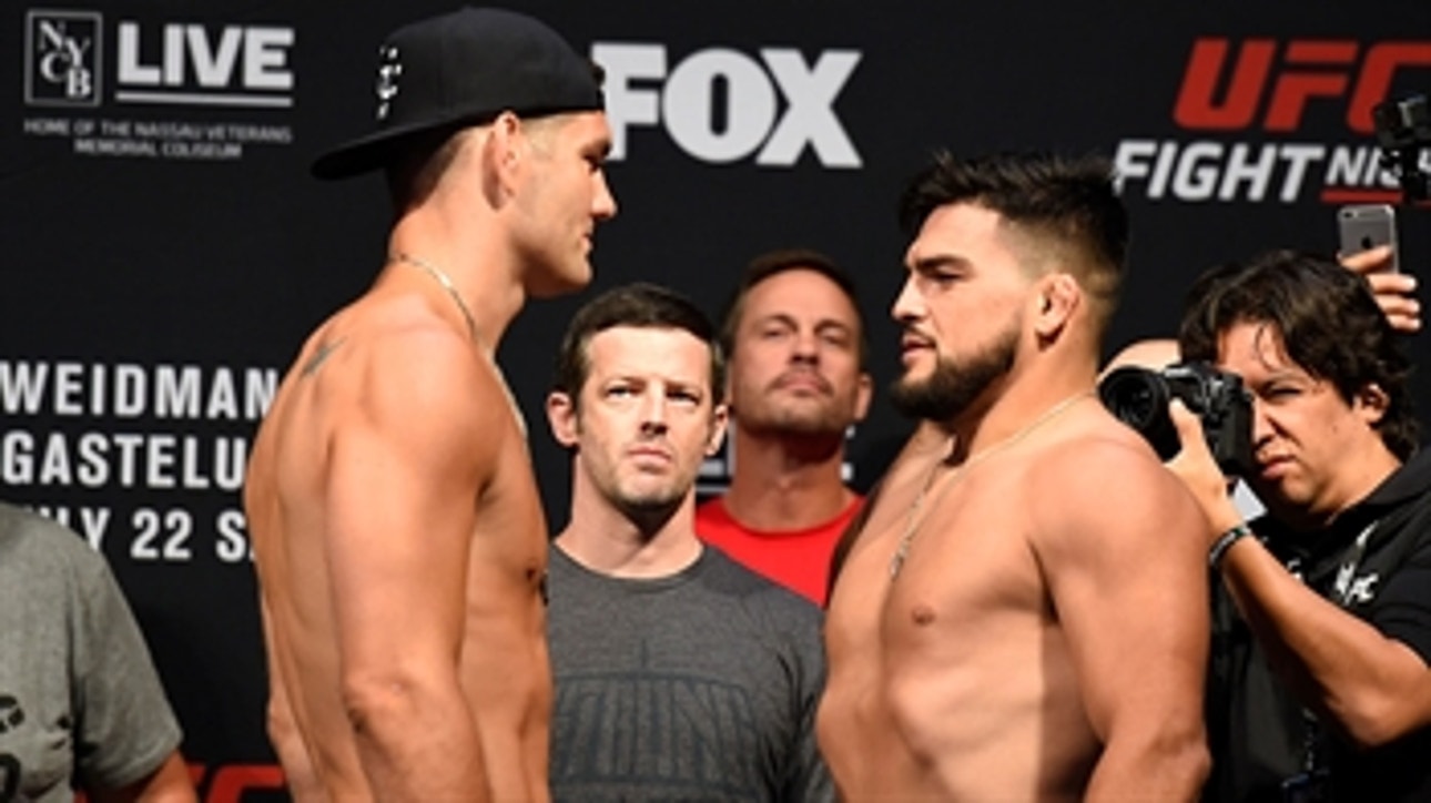 Chris Weidman vs. Kelvin Gastelum ' Weigh-In ' UFC Fight Night