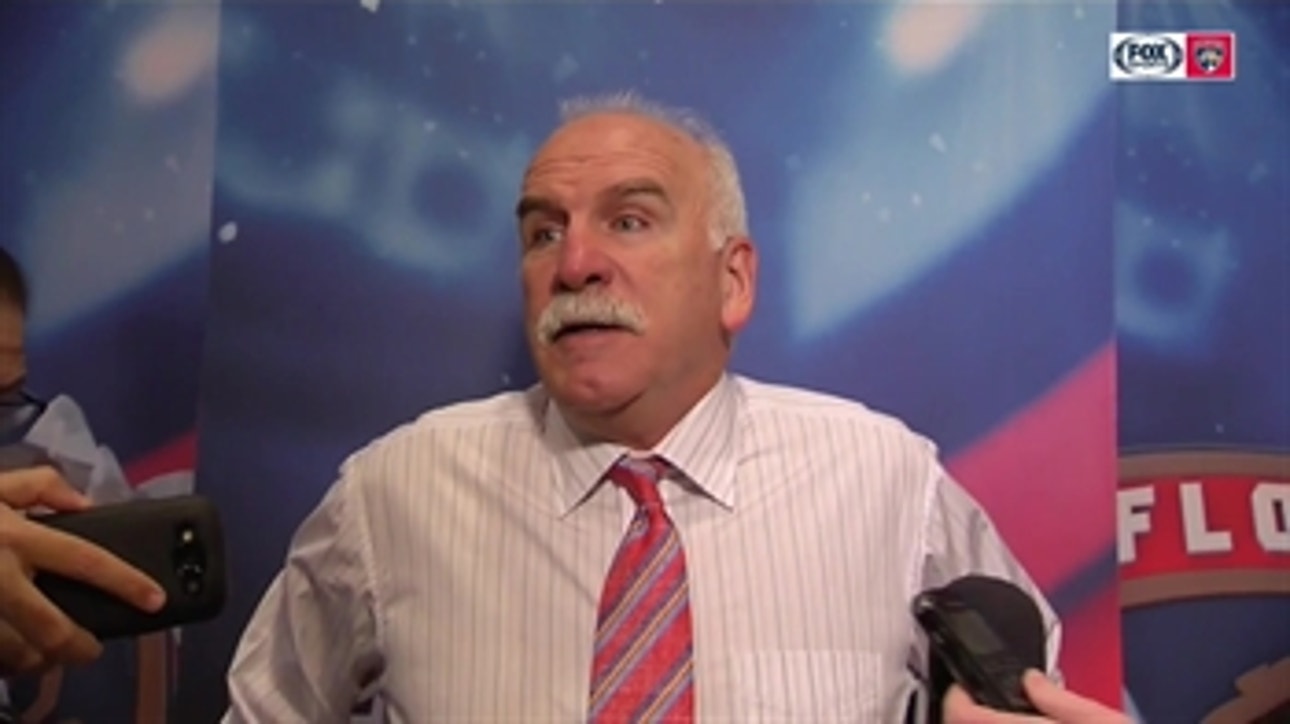 Joel Quenneville on Chris Driedger, Panthers' defense