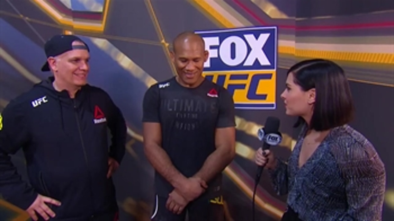 Jacare Souza talks with Megan Olivi | POST-FIGHT | UFC FIGHT NIGHT
