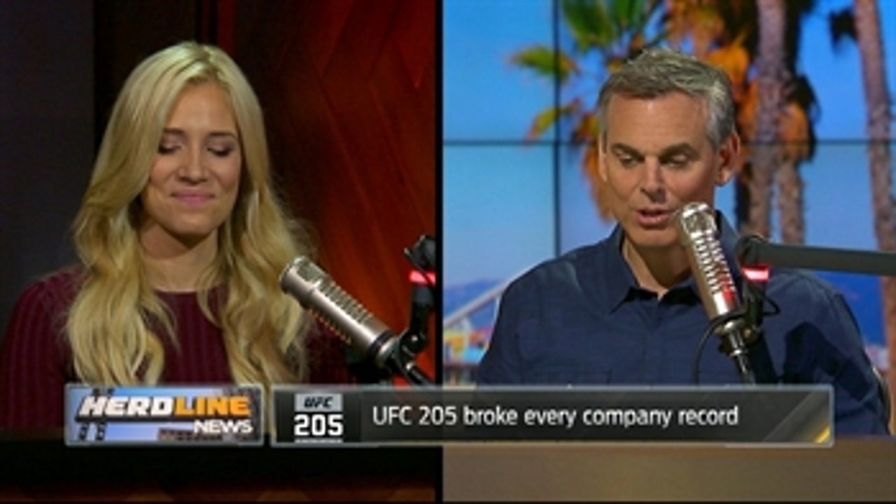 UFC 205 generated 14 Billion social media impressions - Colin and Kristine react | THE HERD