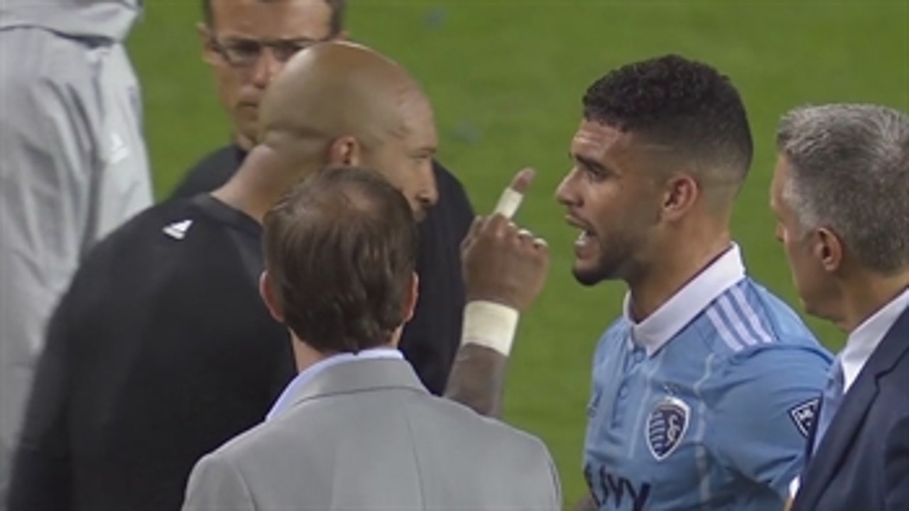Tim Howard and Dom Dwyer get into heated argument