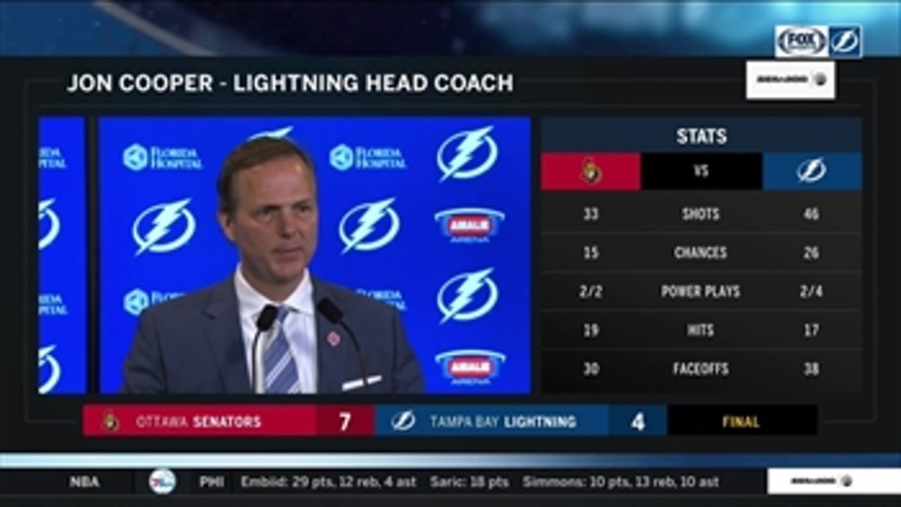Jon Cooper: It was a tough night at home