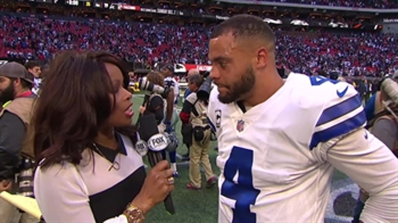 'This is huge for us': Dak Prescott is fired up after leading the Cowboys to a win against the Falcons