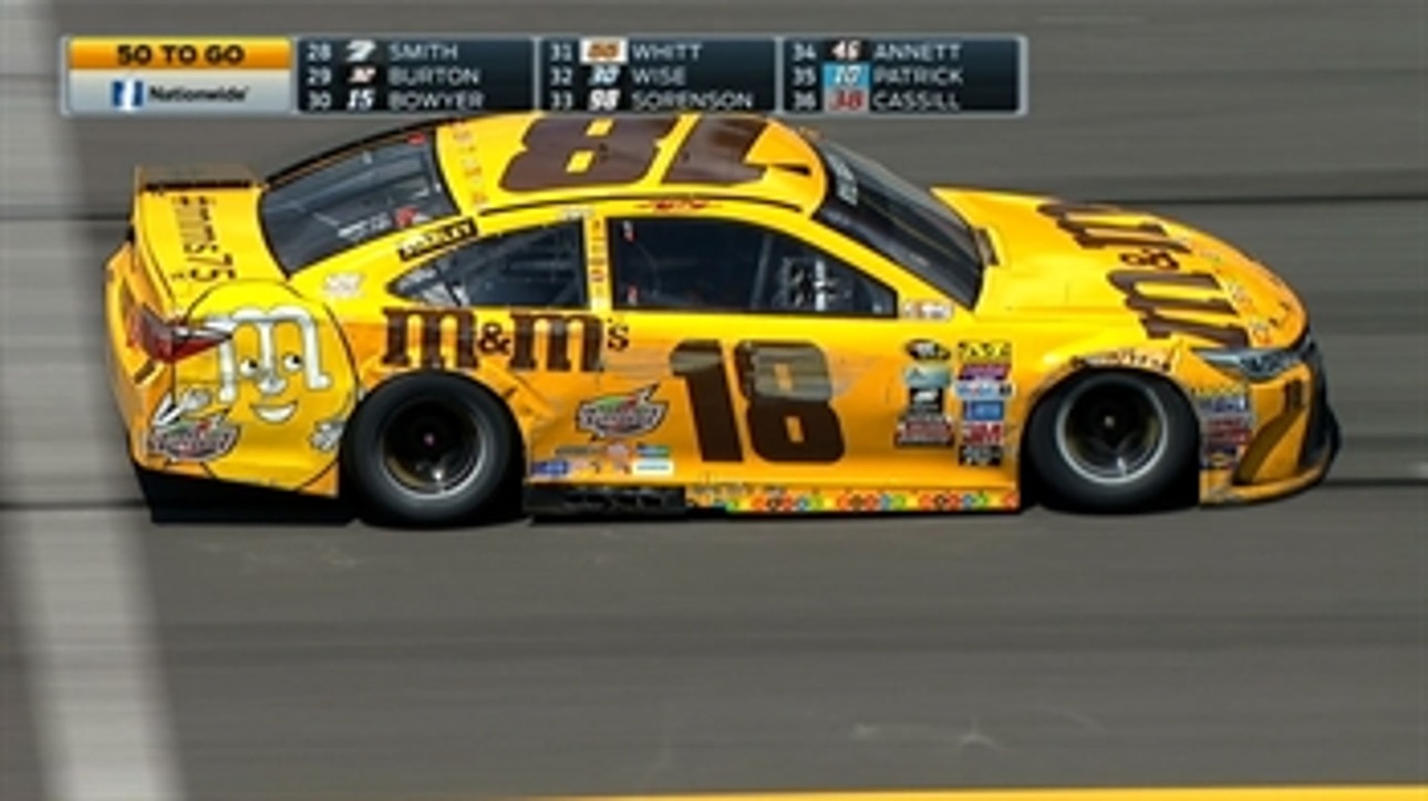 CUP: Kyle Busch Hits Outside Wall - Pocono 2016