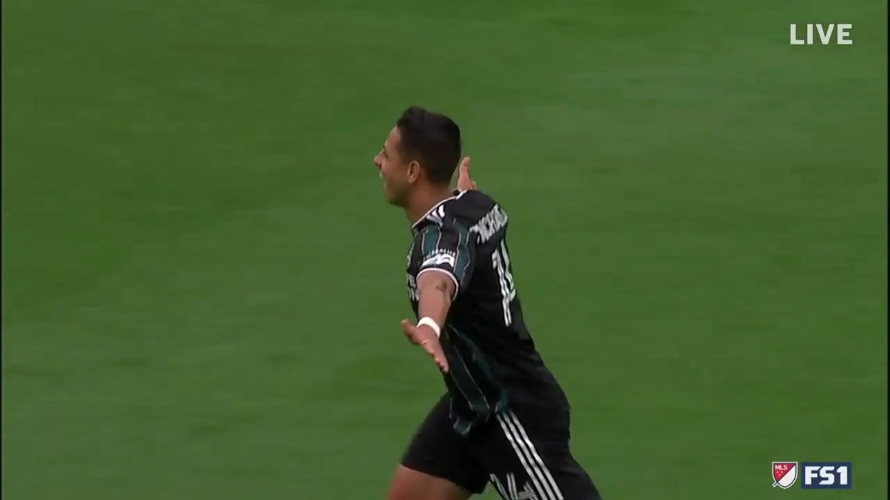 Chicharito scores his second goal of the game