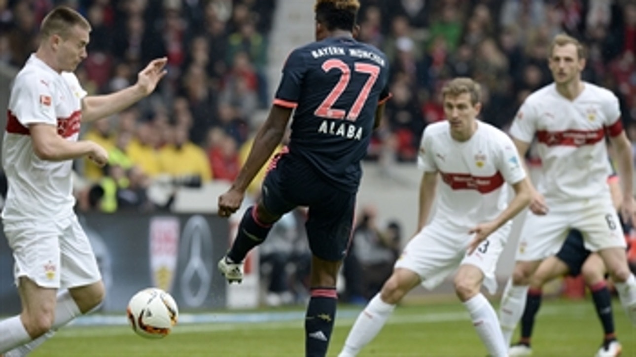 David Alaba doubles Bayern's lead against Stuttgart ' 2015-16 Bundesliga Highlights