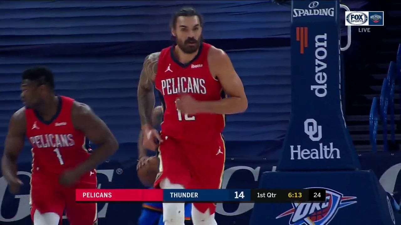 HIGHLIGHTS: Steven Adams Has a Dunk in the 1st Quarter