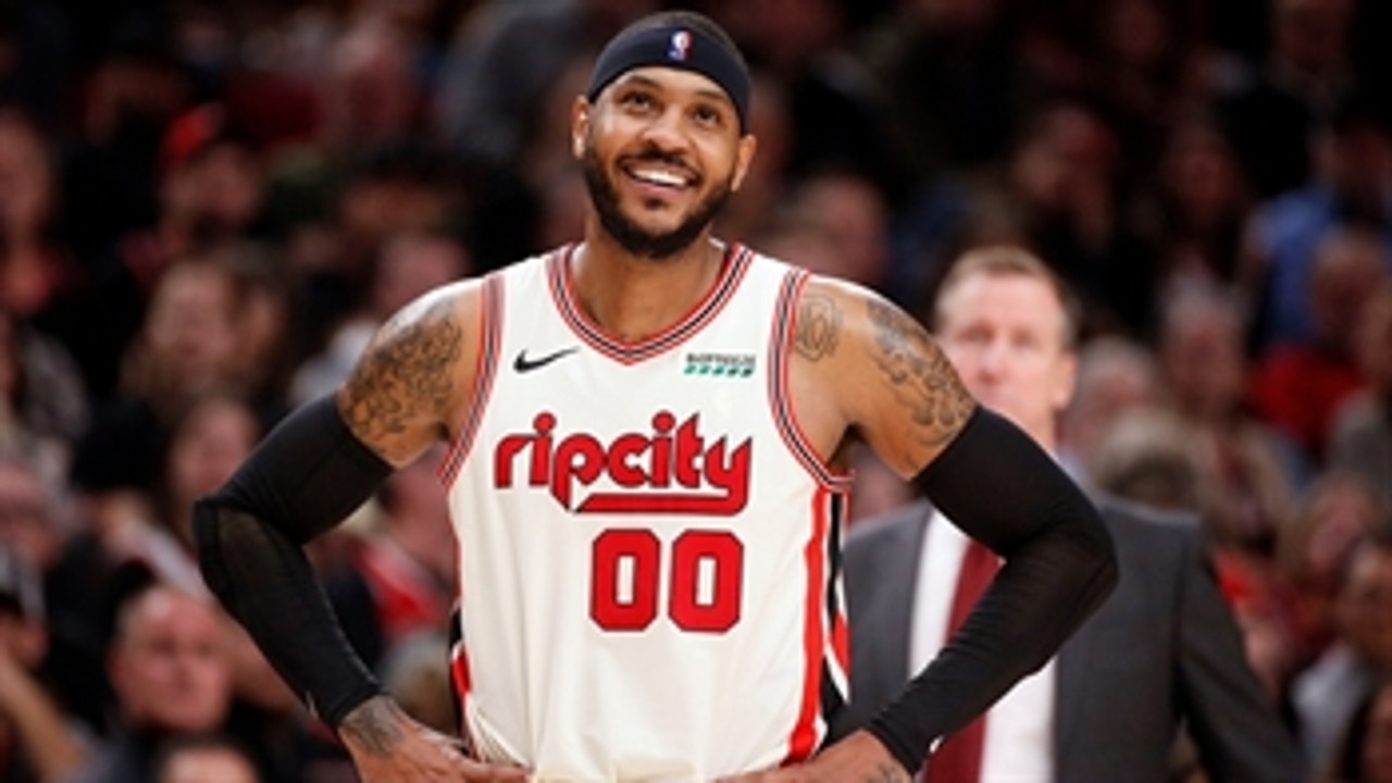 Skip and Shannon react to Carmelo Anthony being named Offensive Player of the Month