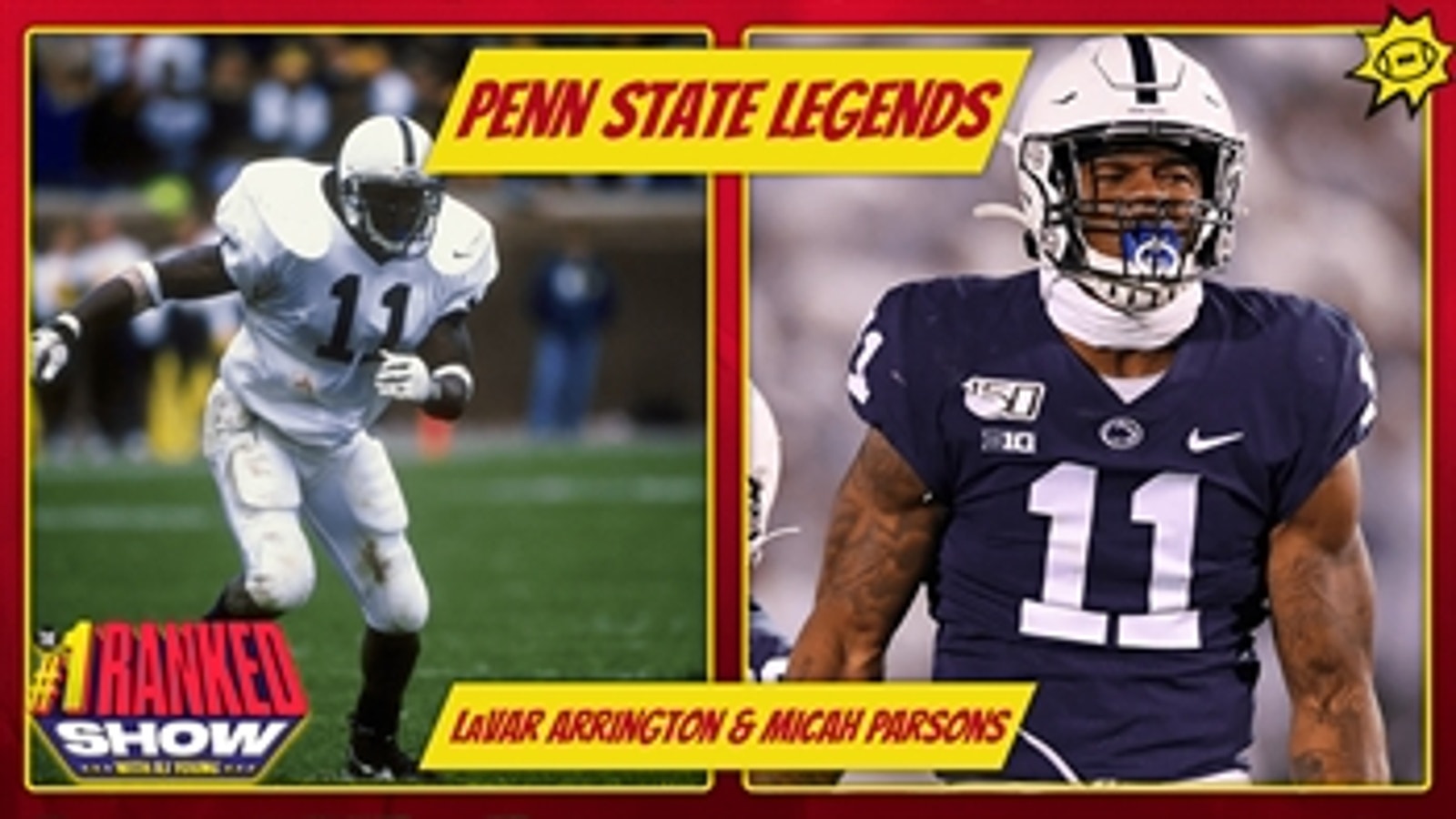 Penn State football legends LaVar Arrington and Micah Parsons open up with RJ Young about their special connection. The two have formed a bond over their similar collegiate careers: both were All-Americans who wore No. 11 at Penn State and play a similar style.
