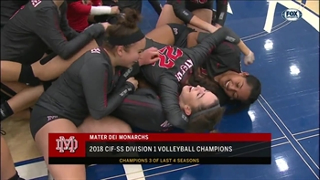 CIF-SS Volleyball Finals: Mater Dei takes home Division 1 title for 3rd time in 5 years