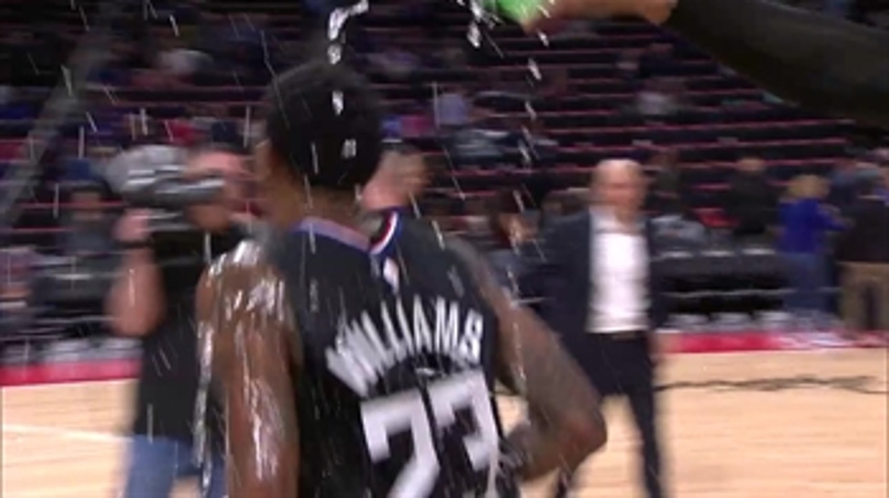 Lou Williams gets "cooled off" following season-high performance.