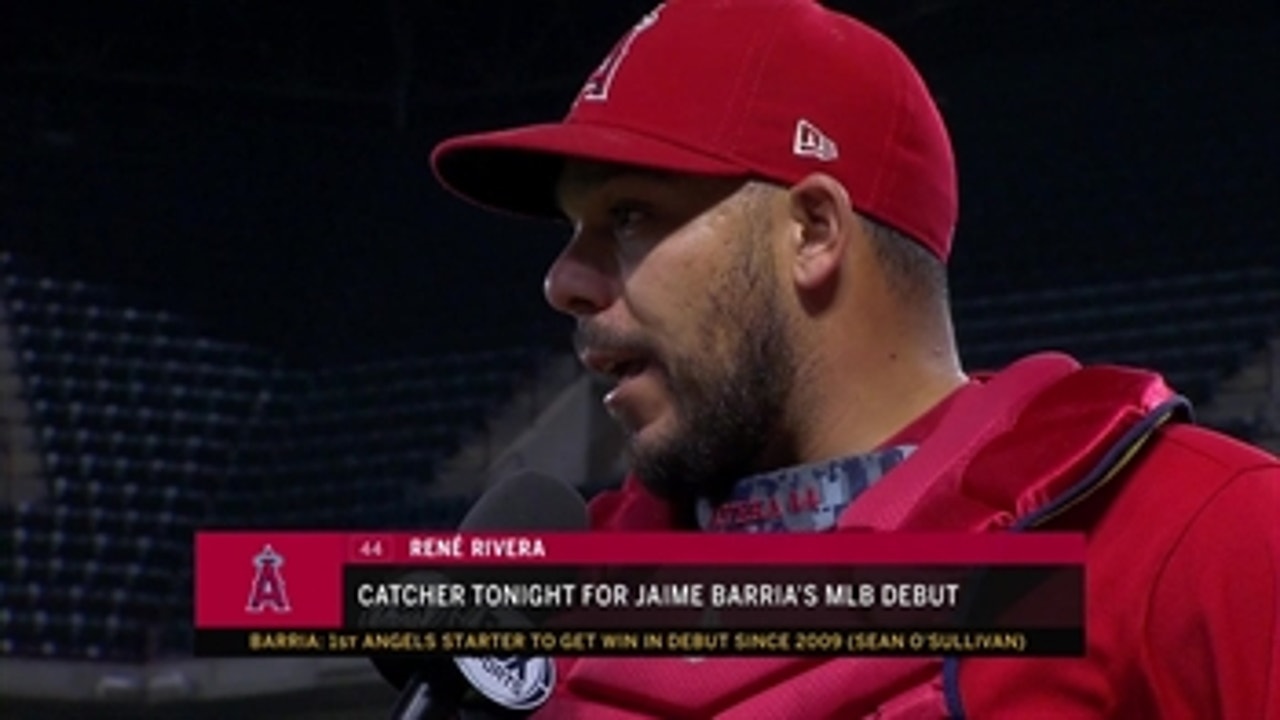 Rene Rivera very impressed with Jaime Barria in MLB debut