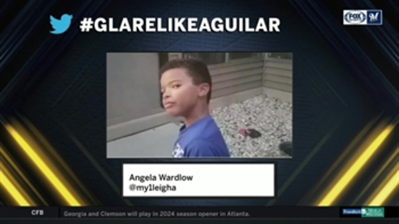 Young Brewers fans #GlareLikeAguilar