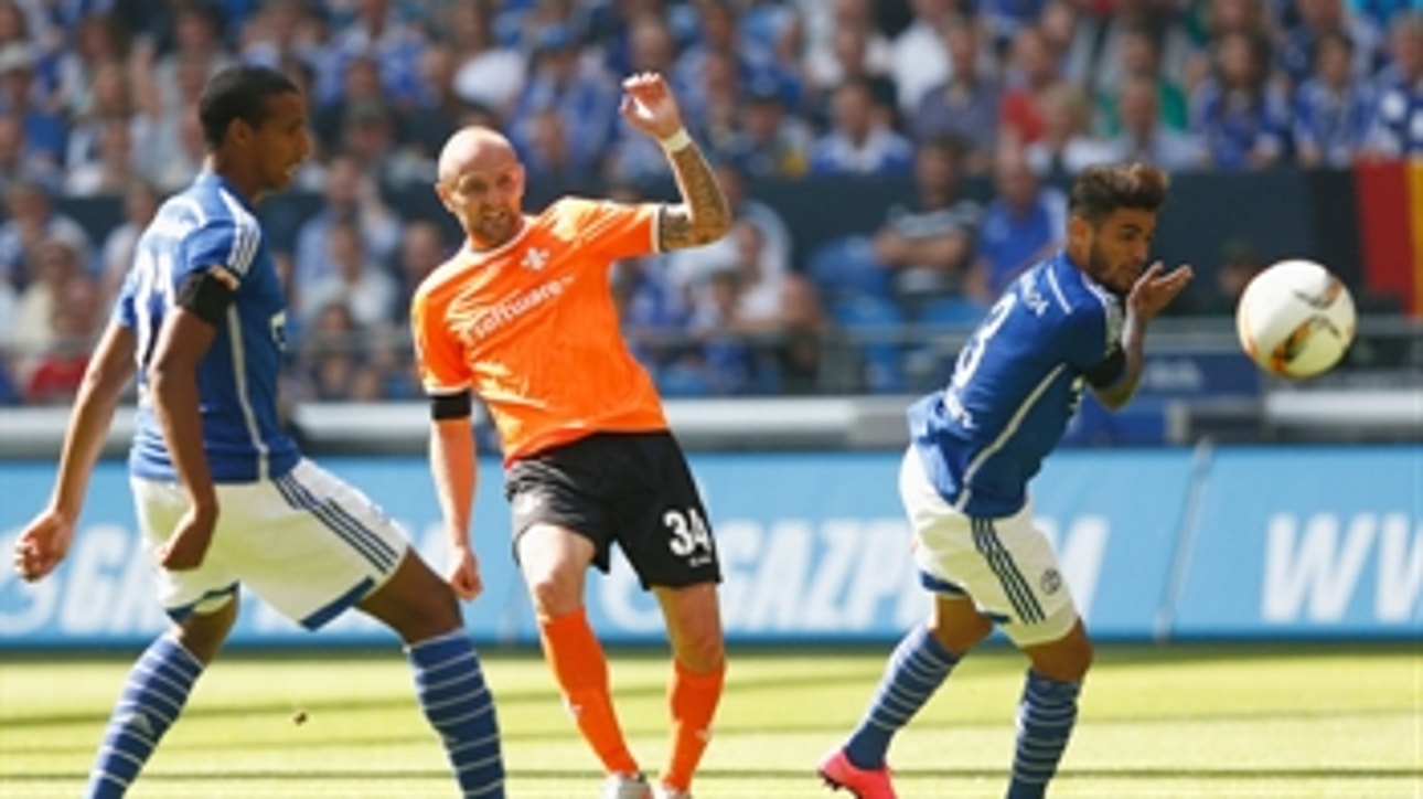 Rausch curls one in to give Darmstadt 1-0 lead - 2015-16 Bundesliga Highlights
