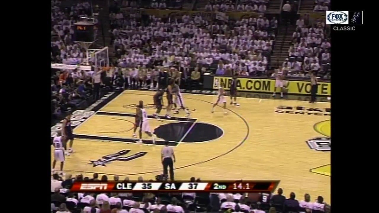 WATCH: Spurs defense keeping LeBron James quiet in his NBA Finals debut ' Spurs CLASSICS