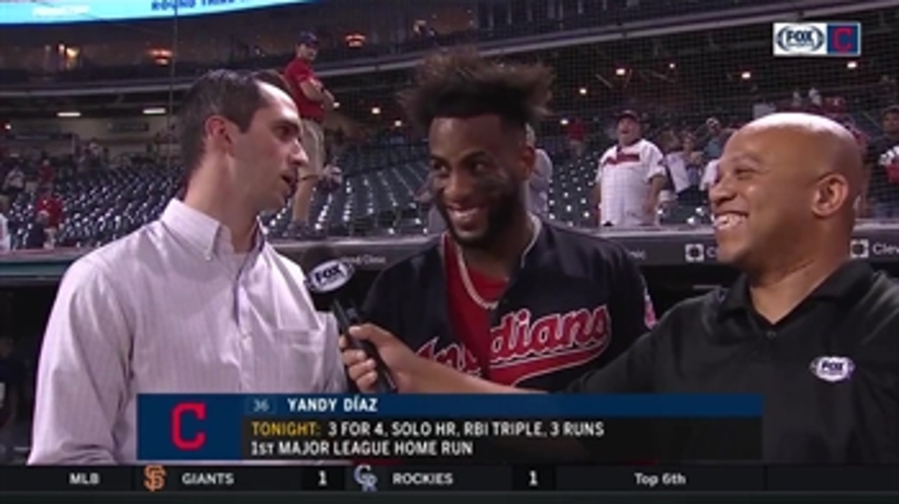 Yandy Diaz hopes to send first-home-run ball to his mom