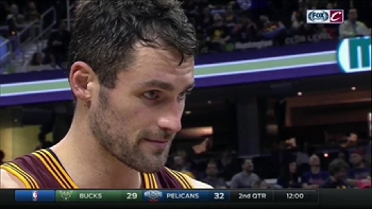 Love credits Kyrie's shooting in defeat of Rockets