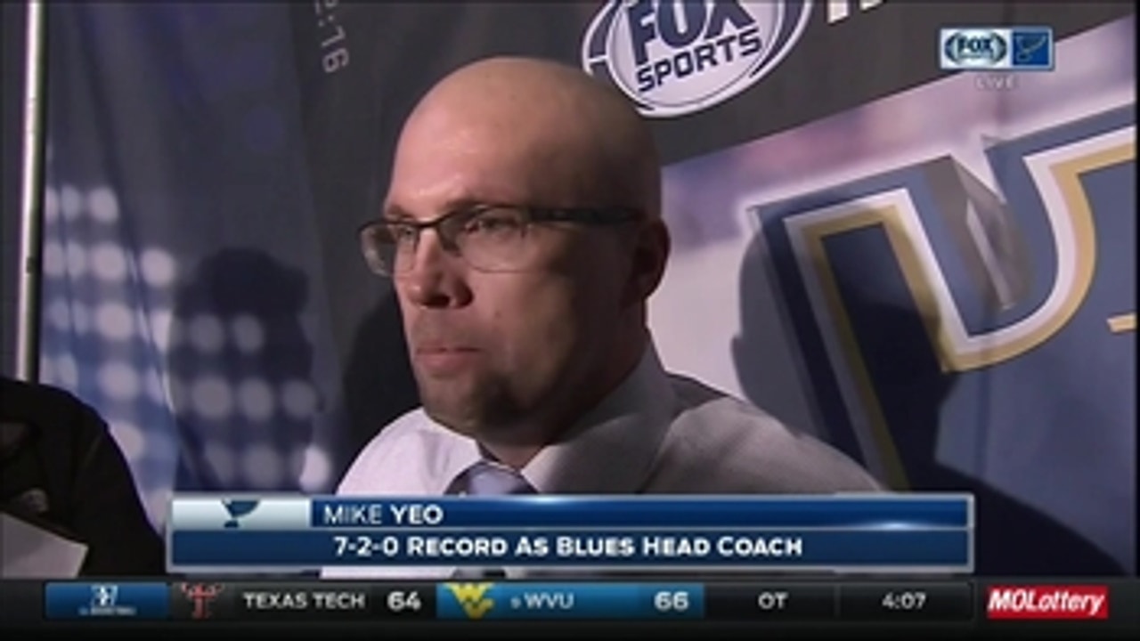 Yeo says Blues took too many penalties against Sabres