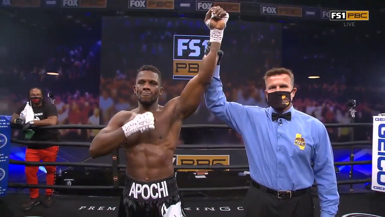 Efe Apochi knocks Joe Jones down three times on way to 10th-career KO win