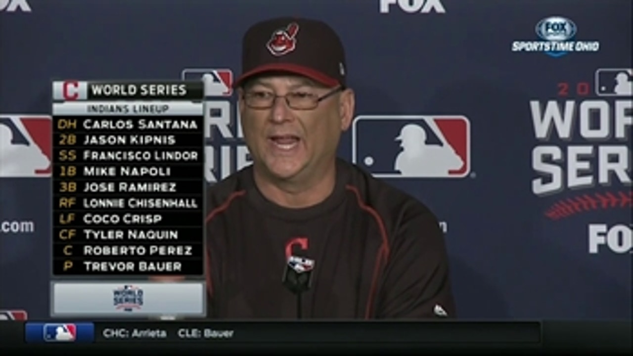 Terry Francona names Corey Kluber as the Indians' starter in Game 4