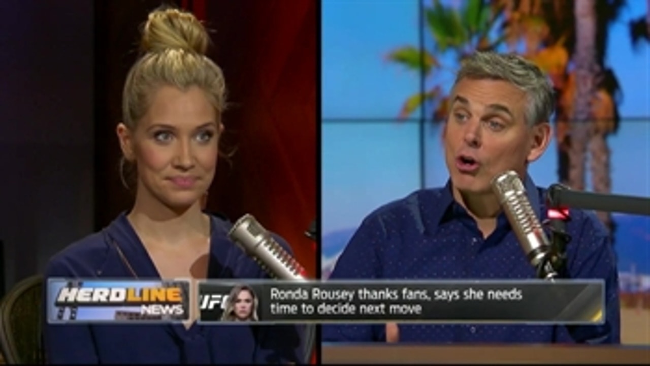 Rousey gets support from LeBron and Kobe after UFC 207 - Kristine and Colin react ' THE HERD