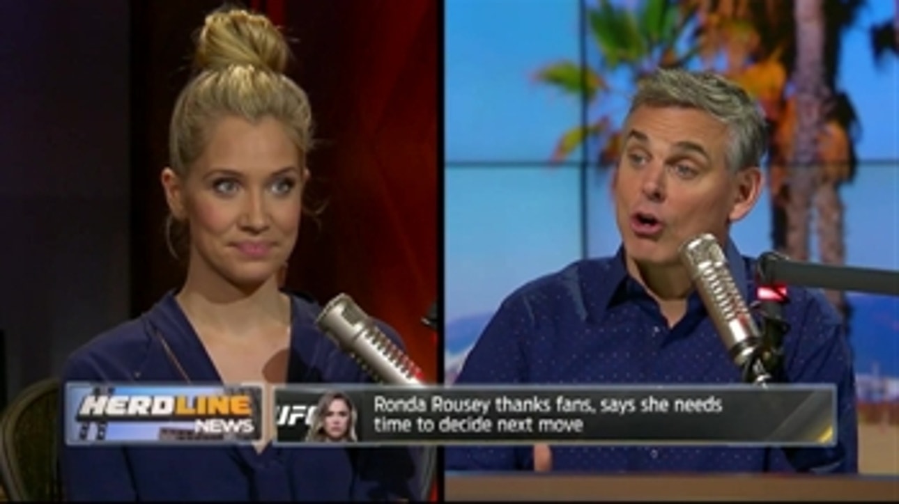 Rousey gets support from LeBron and Kobe after UFC 207 - Kristine and Colin react ' THE HERD