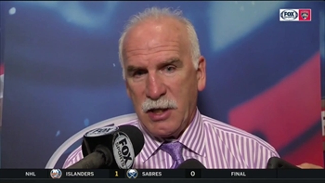 Joel Quenneville: 'Across the board, it's one of those nights you're pleased'