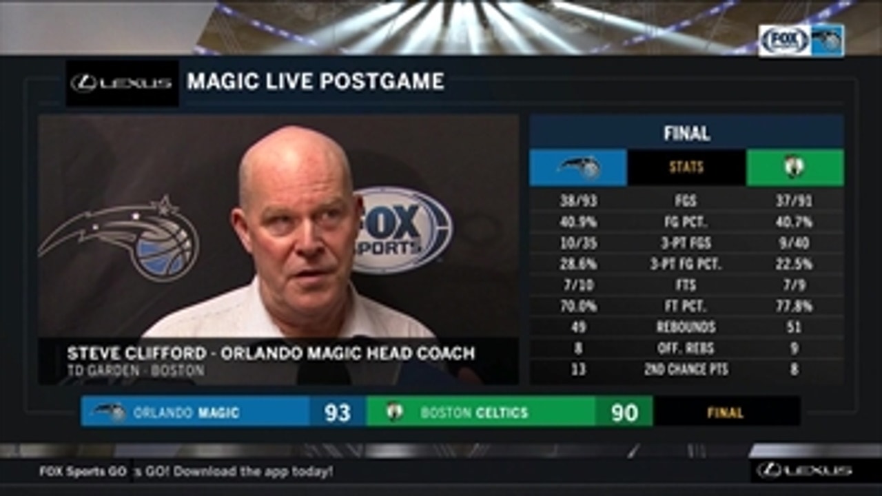 Steve Clifford on Magic performance: 'When we move the ball, we get good shots'