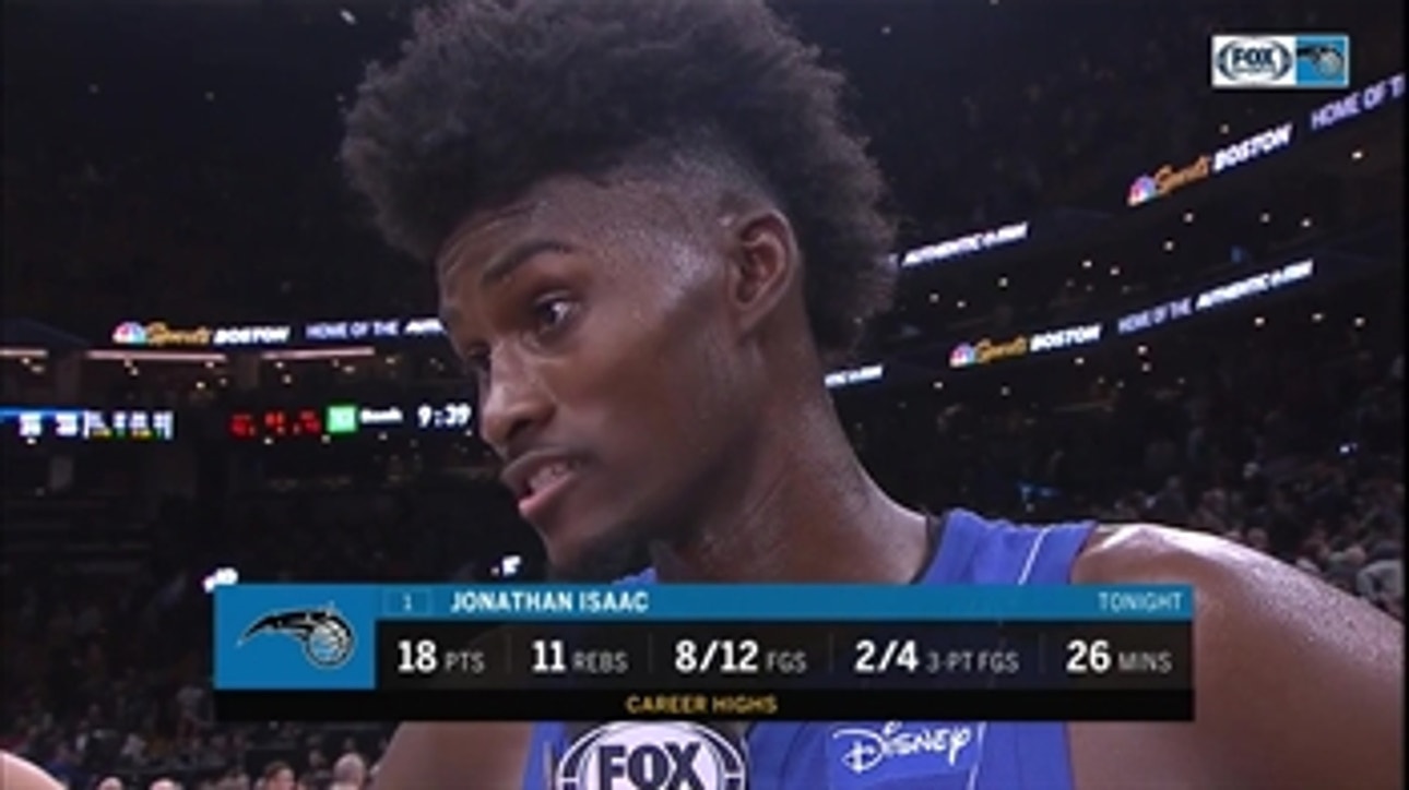 Jonathan Isaac on teamwork: 'We were so focused. We were so together tonight'