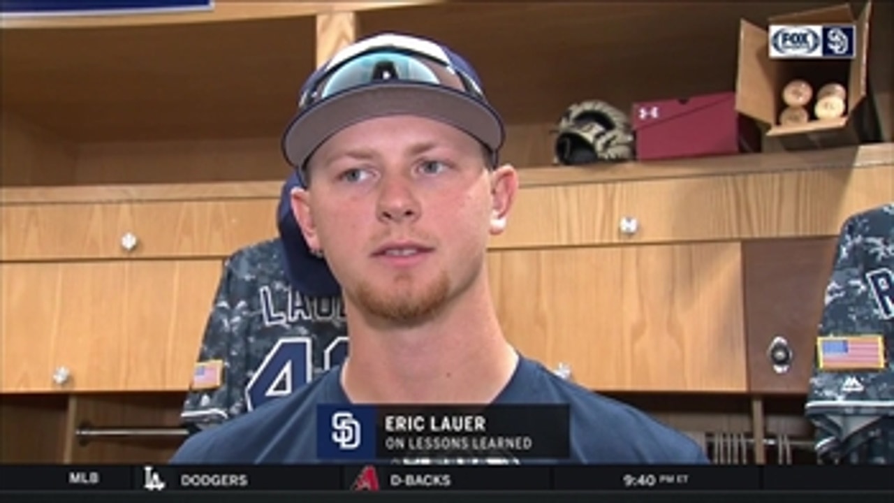 Eric Lauer discusses the lessons he learned in his first MLB start