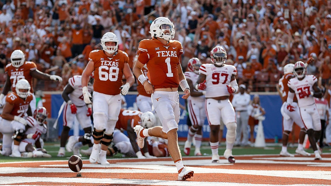 Hudson Card impresses with three total TDs in debut, leads No. 21 Texas to 38-18 win over No. 23 Louisiana