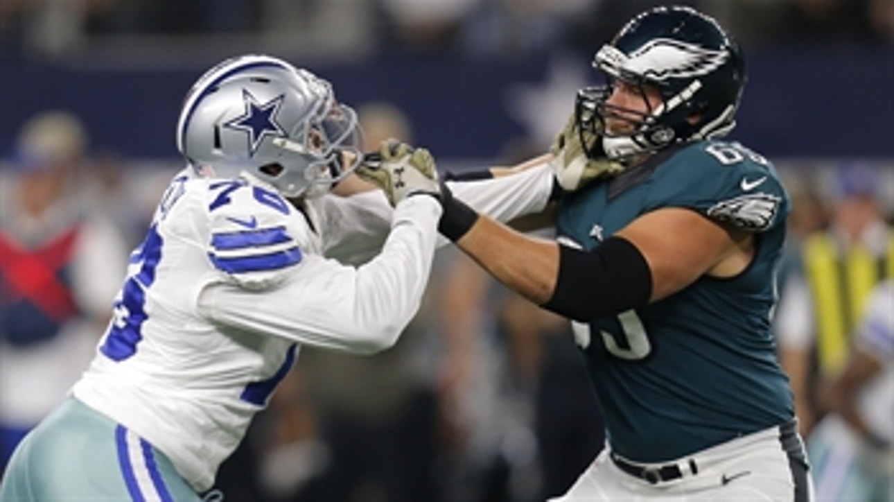 Eagles lineman says 'it's a joke' that Greg Hardy is allowed to play
