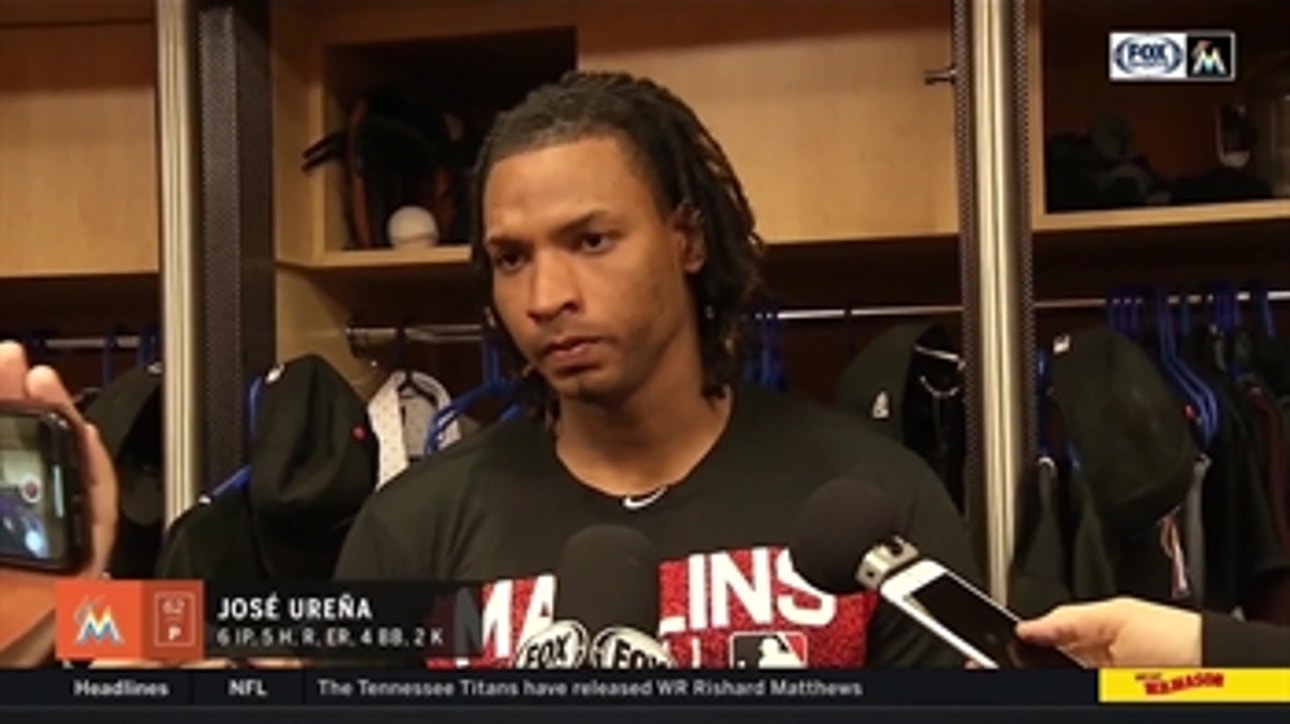 Jose Urena says he's proud of his team after earning his 6th straight decision