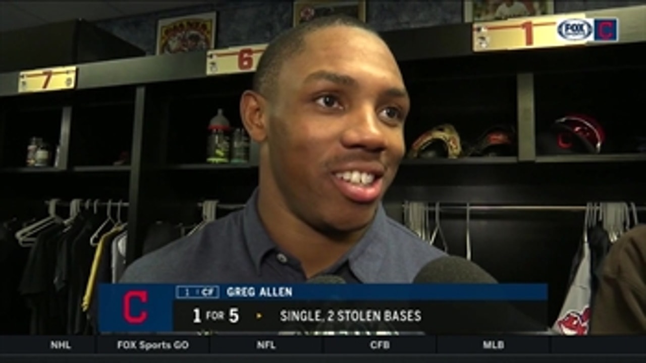 Greg Allen appreciates base-stealing example his three teammates have set