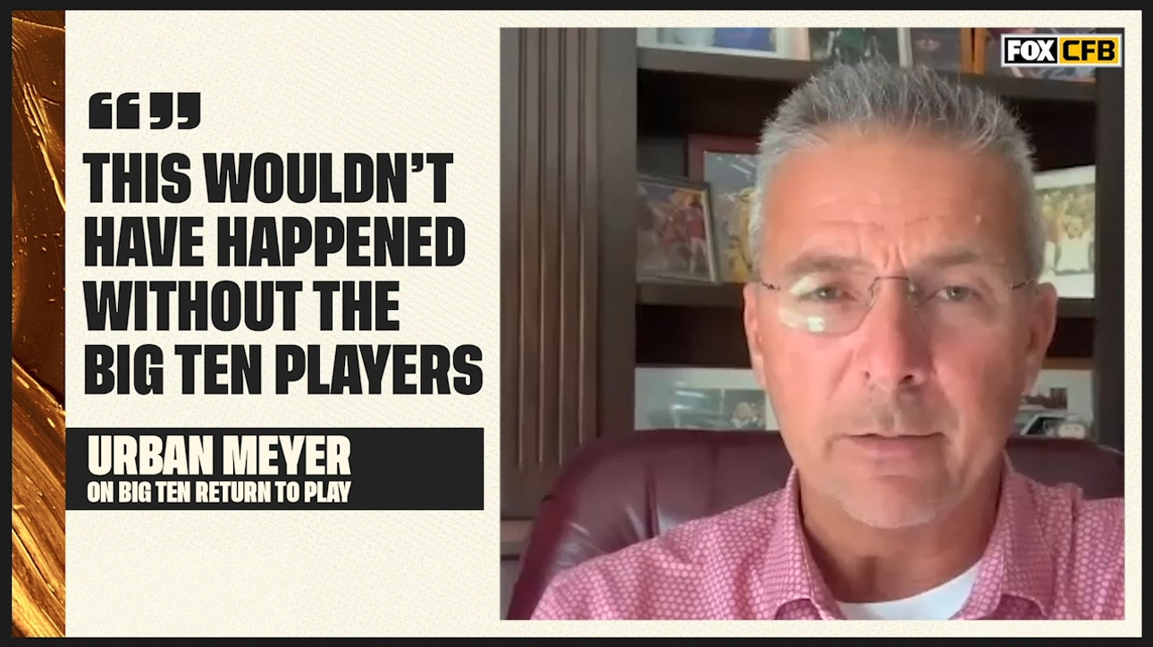 Urban Meyer: Big Ten return to play wouldn't have happened without players