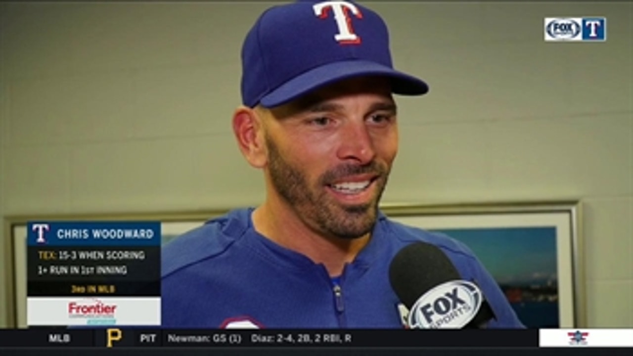 Chris Woodward talks Rangers 11-4 Rout of the Mariners