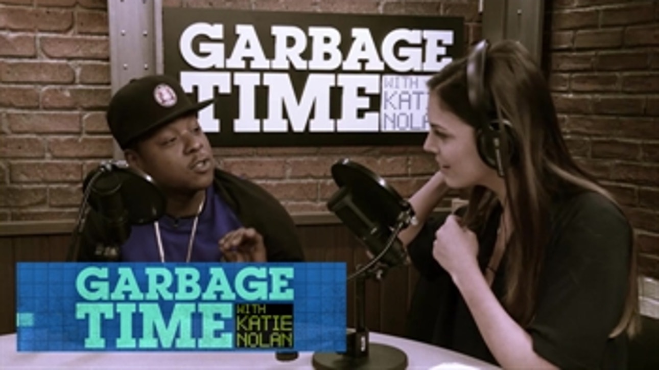 Jadakiss coaches Katie Nolan through LeBron James and Stephen Curry raps