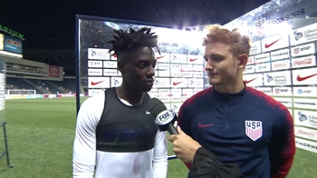 Tim Weah and Josh Sargent on their debut goals against Bolivia