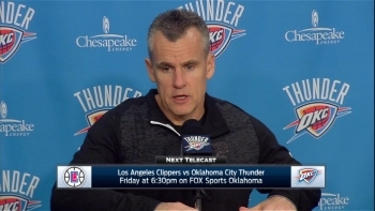Billy Donovan on missed opportunities in loss to Toronto