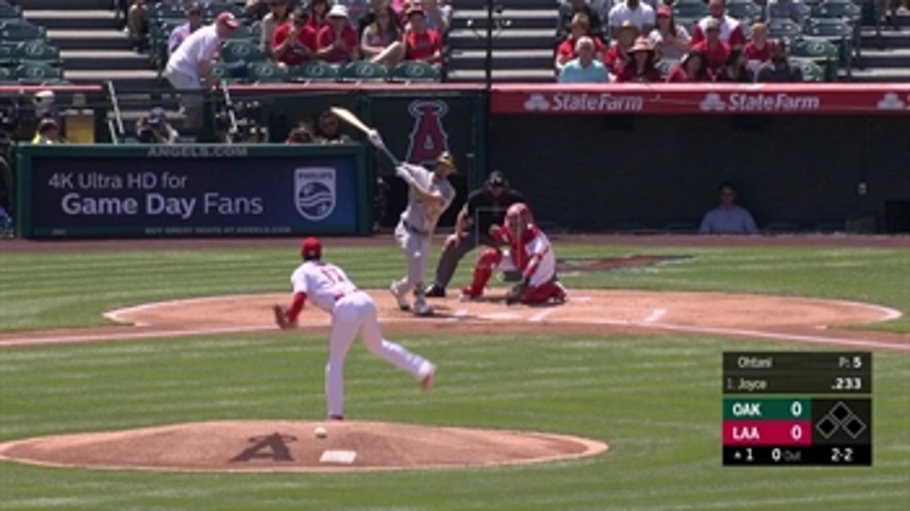 Shohei Ohtani fans 12 batters in Angel Stadium pitching debut