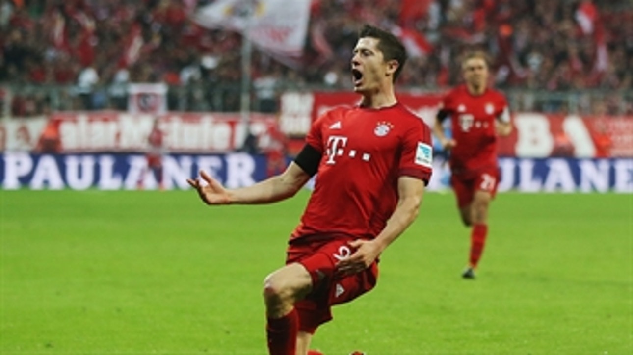 Watch Robert Lewandowski's five goals vs. Wolfsburg - 2015-16 Bundesliga Highlights