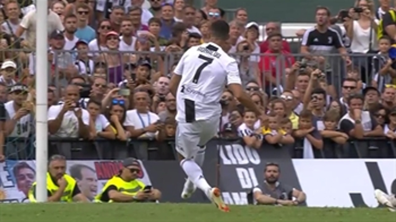 Cristiano Ronaldo scores first goal for Juventus