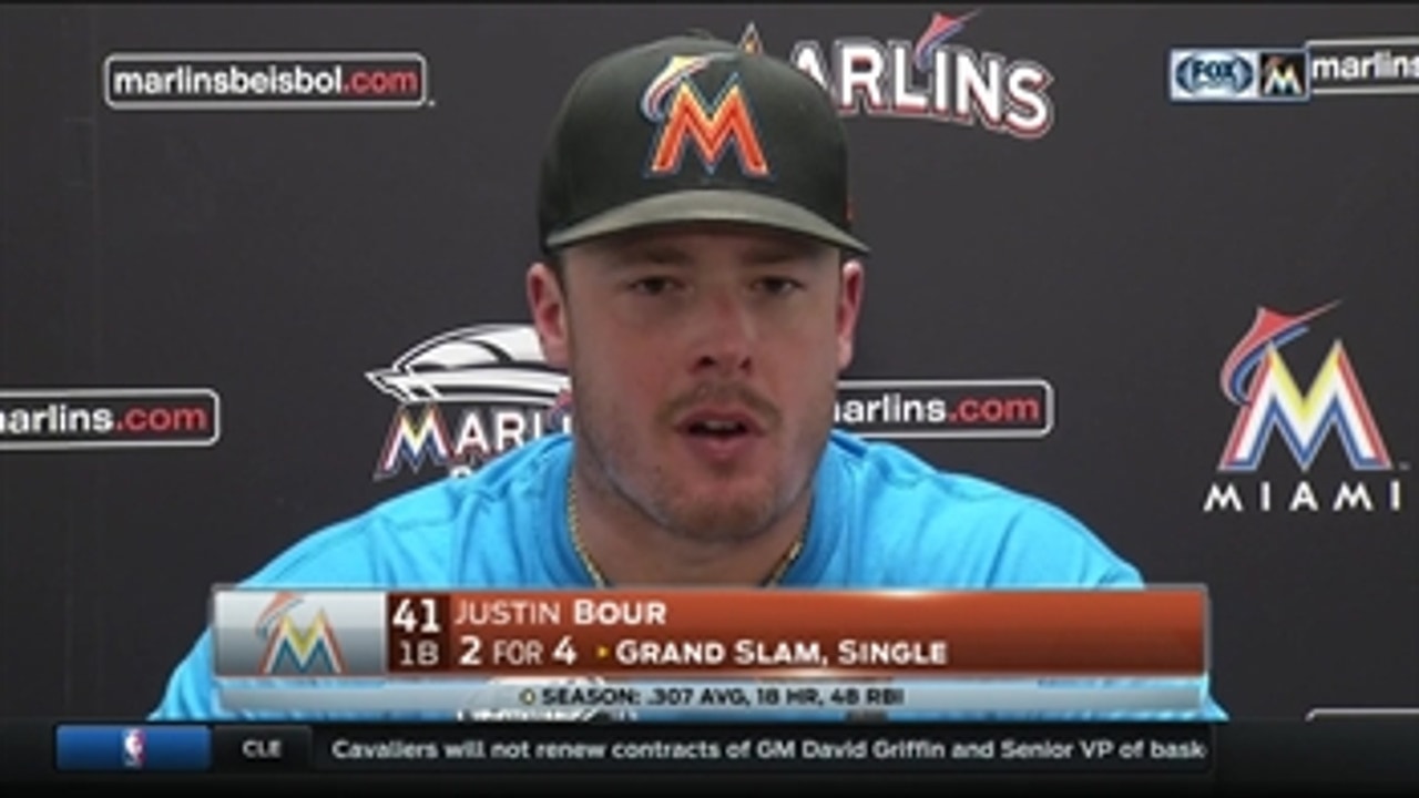 Justin Bour happy to be a part of a fun game Monday night
