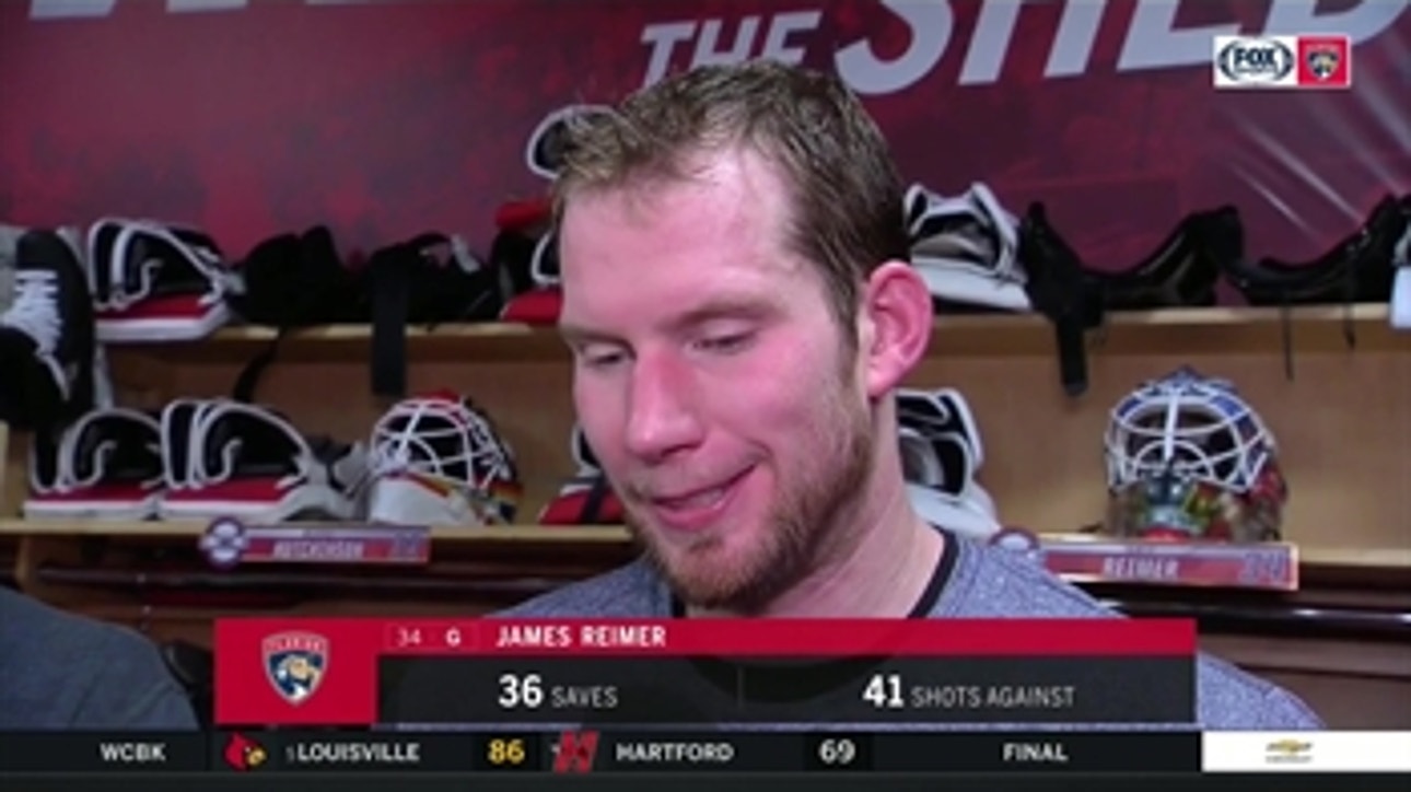 James Reimer discusses how game slipped away from Panthers late
