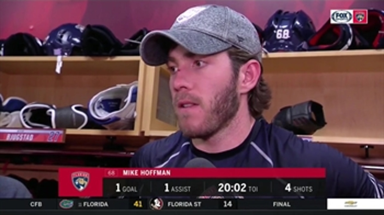 Mike Hoffman says teams in NHL 'make you pay' for not playing a full 60 minutes