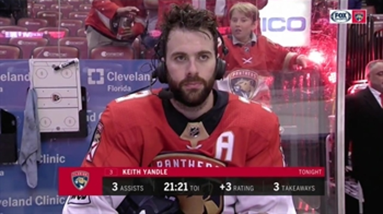 Keith Yandle says Panthers are doing their best to win each shift